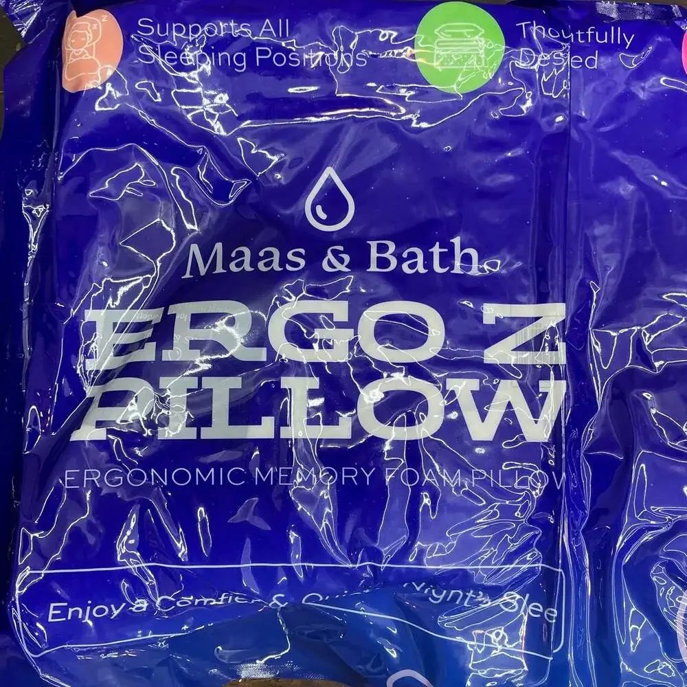 Maas & Bath Ergo Z Ergonomic Memory Foam Pillow